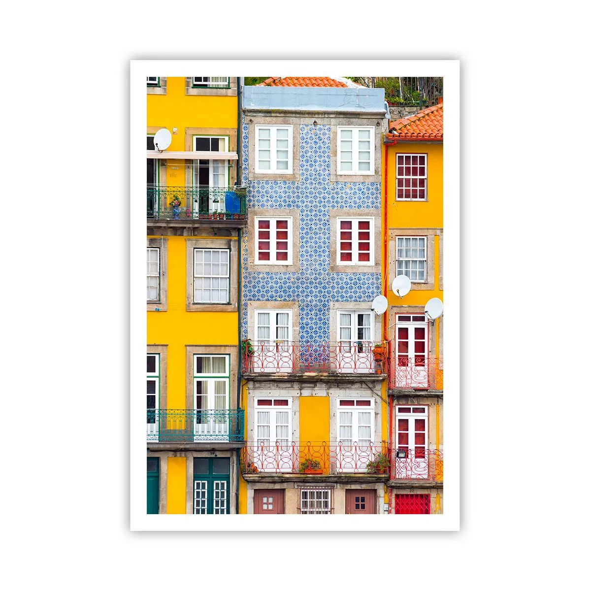 Póster - Los colores de la ciudad vieja - 70x100 cm