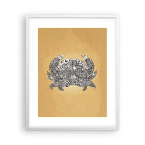 Póster en marco blanco - Cuentos del Sr. Cangrejo - 40x50 cm