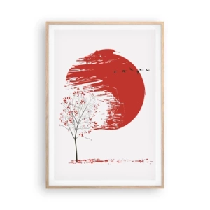 Póster en marco roble claro - ¿Conoces este país? - 70x100 cm