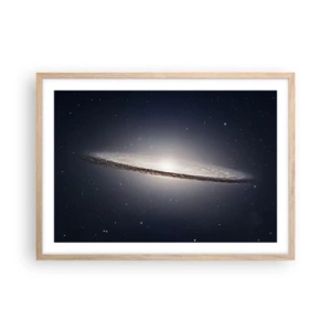 Póster en marco roble claro - Érase una vez en una galaxia muy, muy lejana.... - 70x50 cm