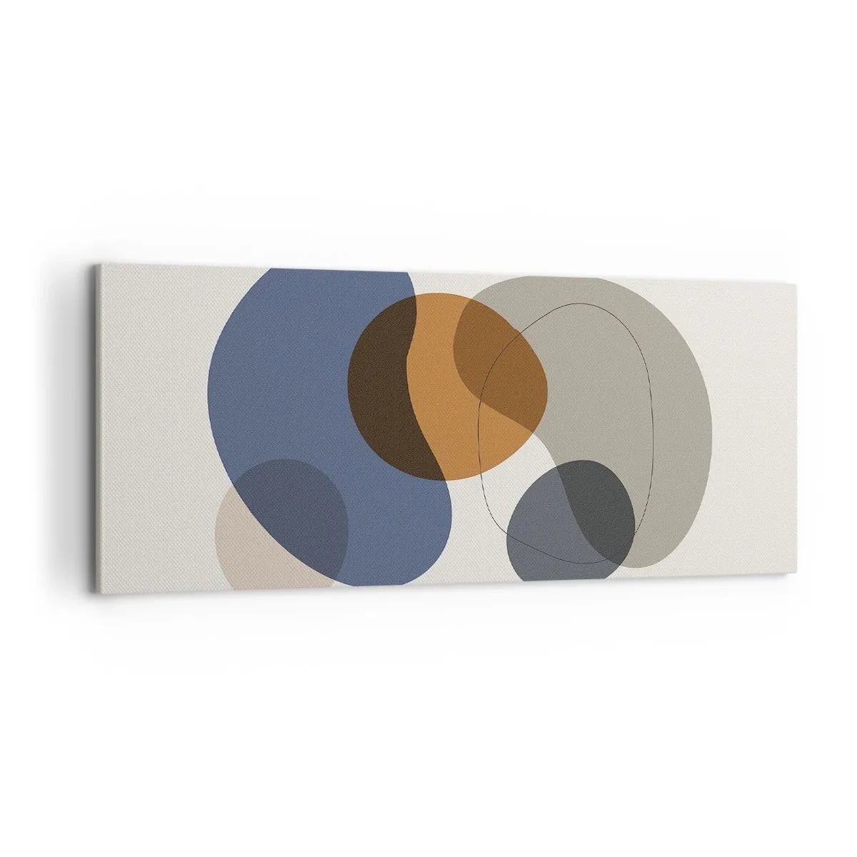 Cuadro sobre lienzo - Impresión de Imagen - Gotas de color - 100x40 cm