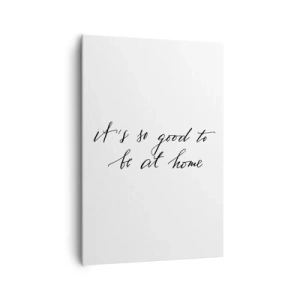 Cuadro sobre lienzo - Impresión de Imagen - Letras de estilo caligráfico sobre fondo blanco. - 70x100cm - Toda la verdad - Decoración de pared moderna para salón y dormitorio ARTTOR