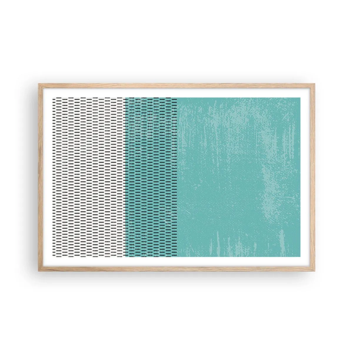 Póster en marco roble claro - Composición equilibrada - 91x61 cm