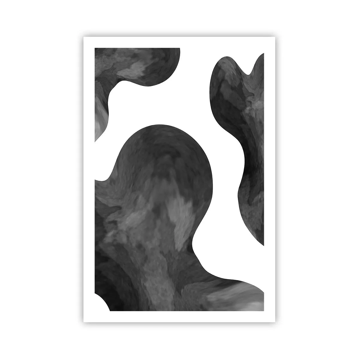 Póster - El blanco fluye sobre el negro - 61x91 cm