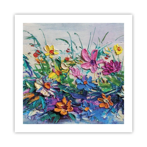 Póster - La energía de las flores - 50x50 cm