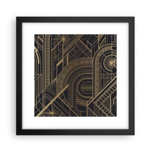 Póster en marco negro - Conceptos, ideas, planes - 30x30 cm