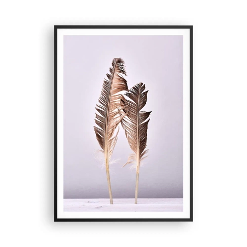 Póster en marco negro - Contra la nada - 70x100 cm
