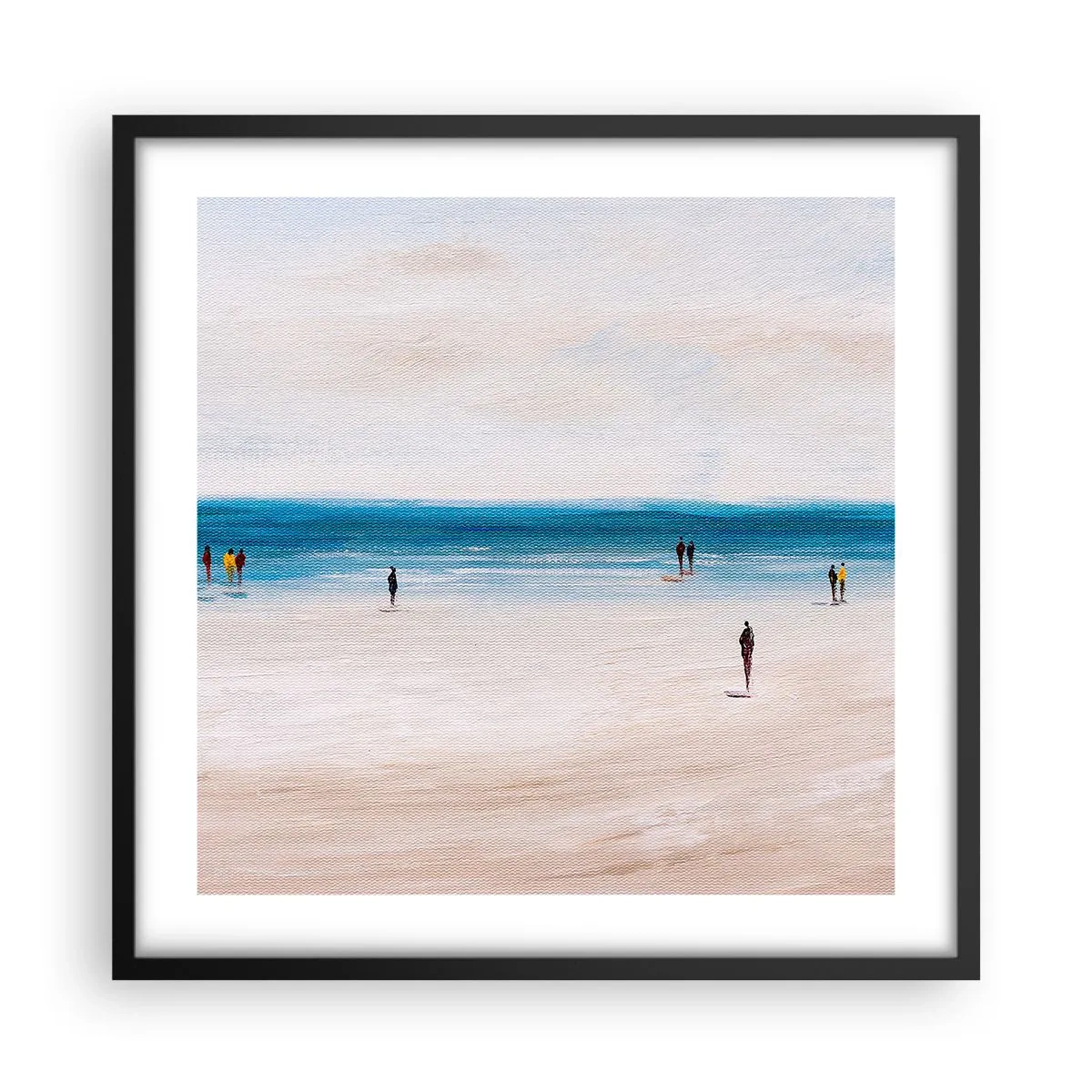 Póster en marco negro - Necesidad natural - 50x50 cm