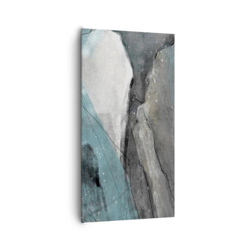 Cuadro sobre lienzo - Impresión de Imagen - Abstracción: rocas y hielo - 65x120 cm