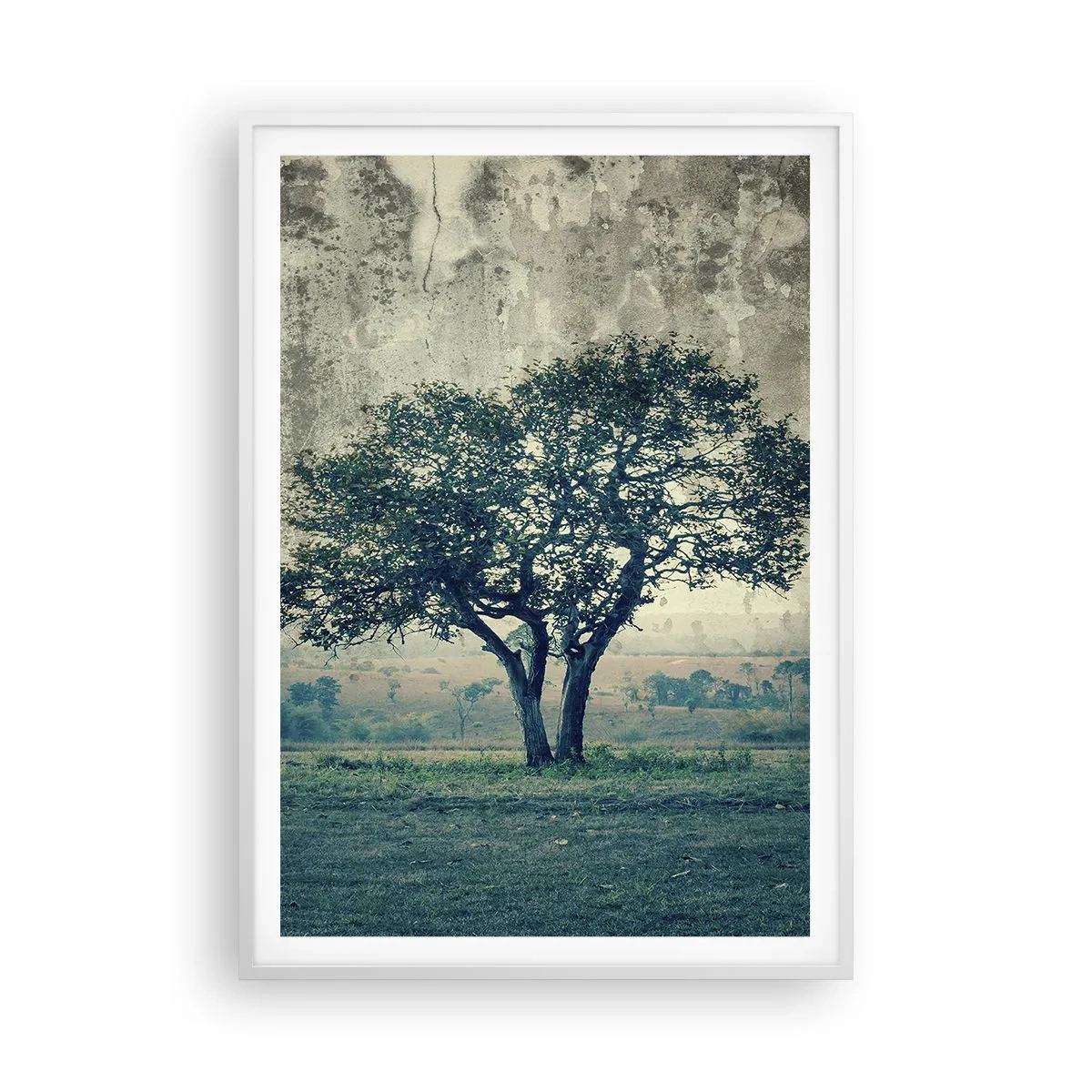 Póster en marco blanco - El manzano - 70x100 cm