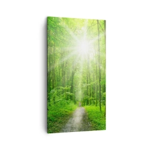 Cuadro sobre lienzo - Impresión de Imagen - Catedral verde - 45x80 cm