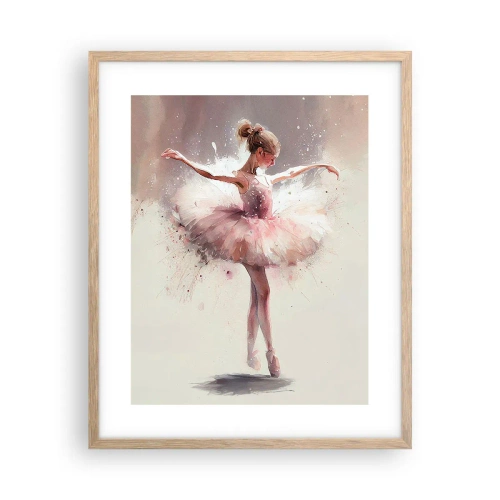 Póster en marco roble claro - Como un pájaro joven - 40x50 cm