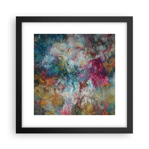 Póster en marco negro - En plena floración - 30x30 cm