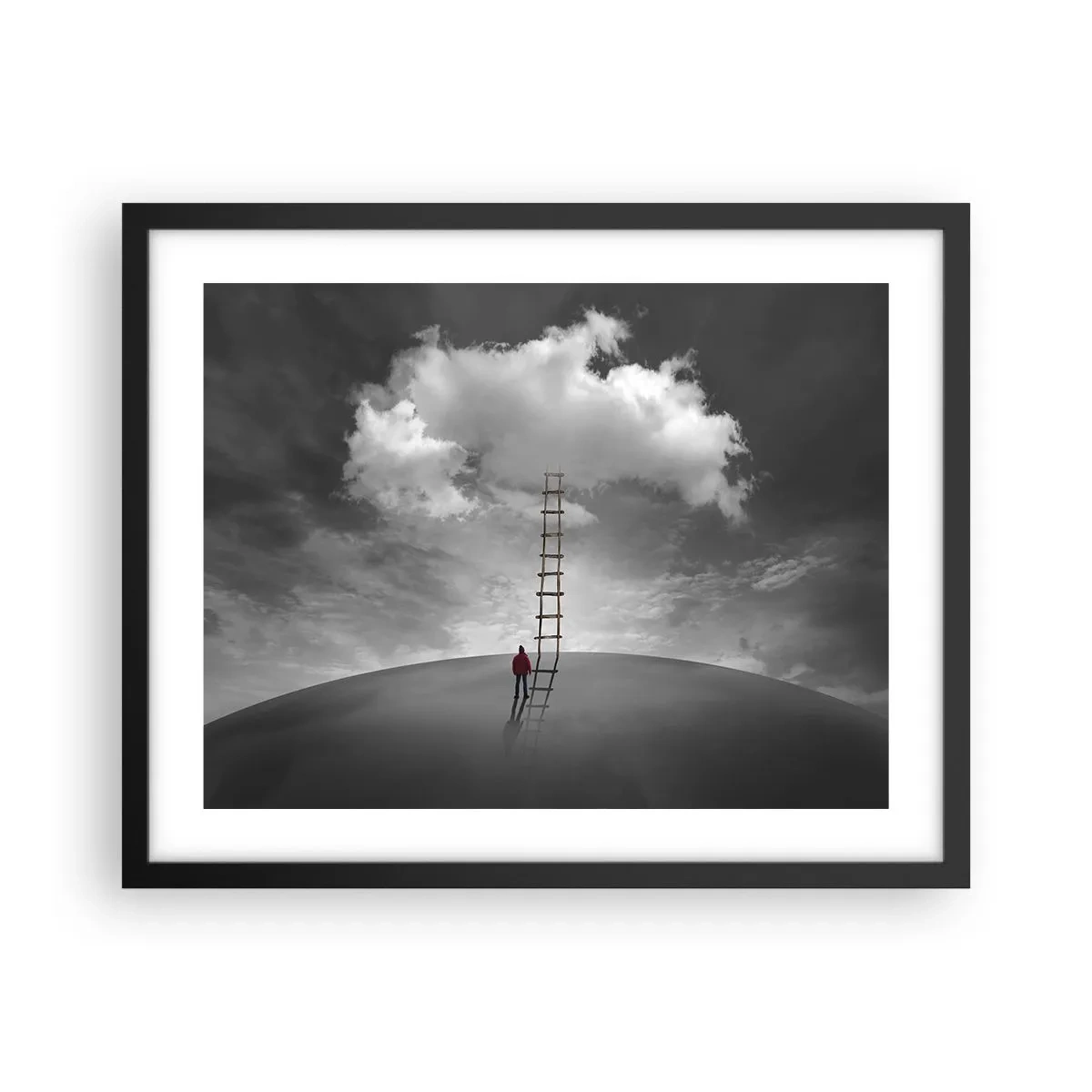 Póster en marco negro - Todo es posible - 50x40 cm