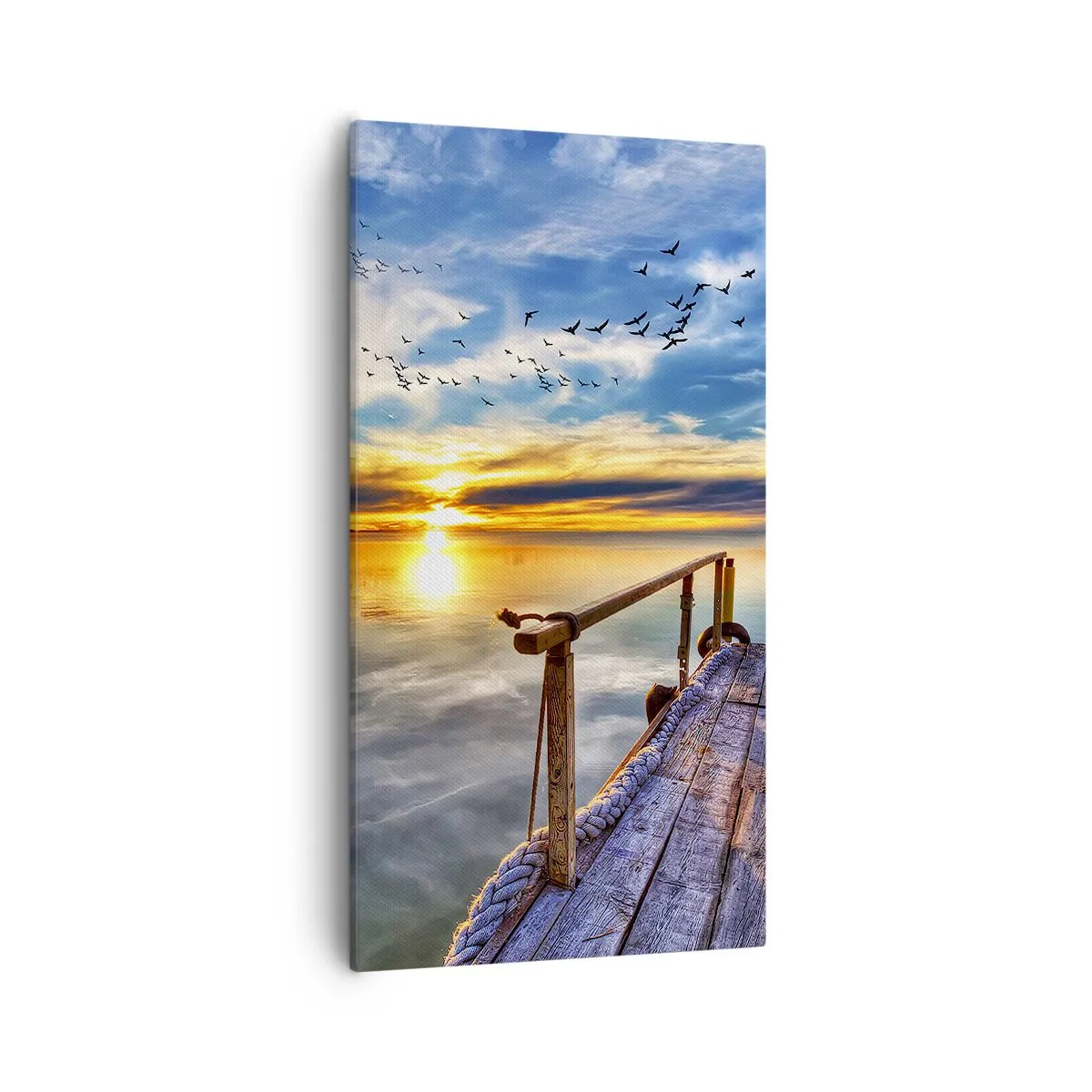 Cuadro sobre lienzo - Impresión de Imagen - El viento se va a descansar - 55x100 cm