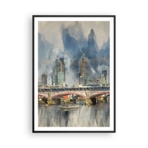 Póster en marco negro - Londres en todo su esplendor - 70x100 cm