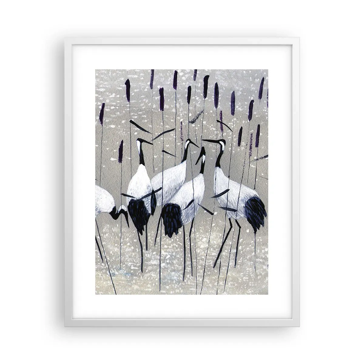 Póster en marco blanco - Entre los suyos - 40x50 cm