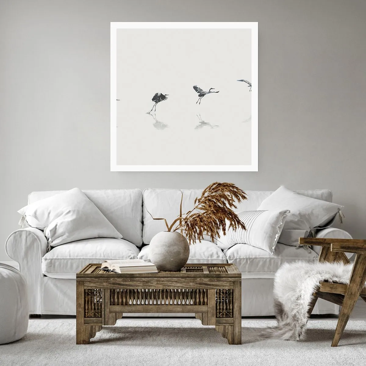 Póster - Cuatro sencillos pasos para despegar - 60x60 cm