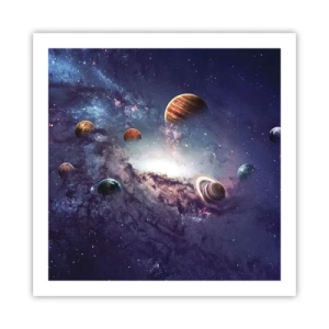 Póster - La danza alrededor del Sol - 60x60 cm