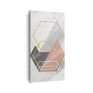 Cuadro sobre lienzo - Impresión de Imagen - Composición en cadena - 65x120 cm