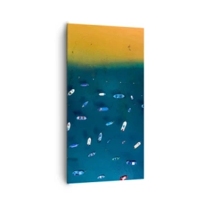 Cuadro sobre lienzo - Impresión de Imagen - Un juego de vacaciones - 65x120 cm