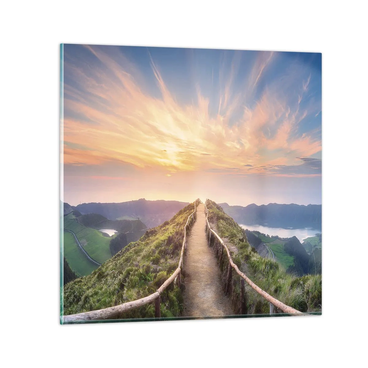 Cuadro sobre vidrio - Impresiones sobre Vidrio - Cerca del cielo - 40x40 cm