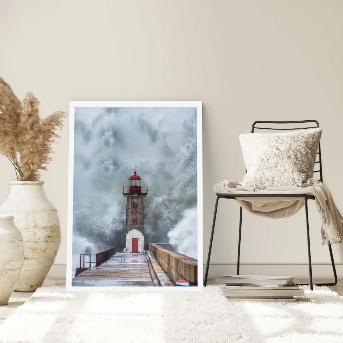 Póster - El rugido de las aguas, la fuerza del viento - 70x100 cm