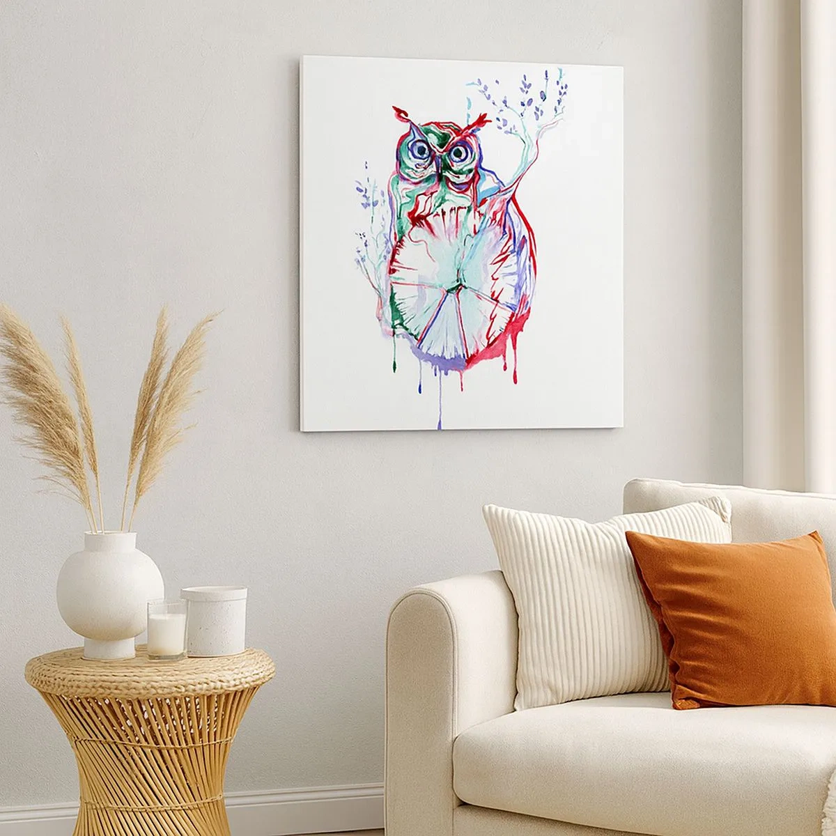 Cuadro sobre lienzo - Impresión de Imagen - Sabio por naturaleza - 30x30 cm