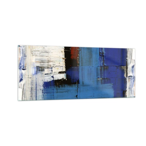 Cuadro sobre vidrio - Impresiones sobre Vidrio - El secreto del azul - 100x40 cm