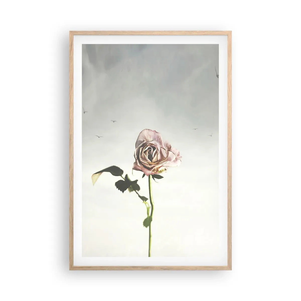 Póster en marco roble claro - Bienvenida a la primavera - 61x91 cm