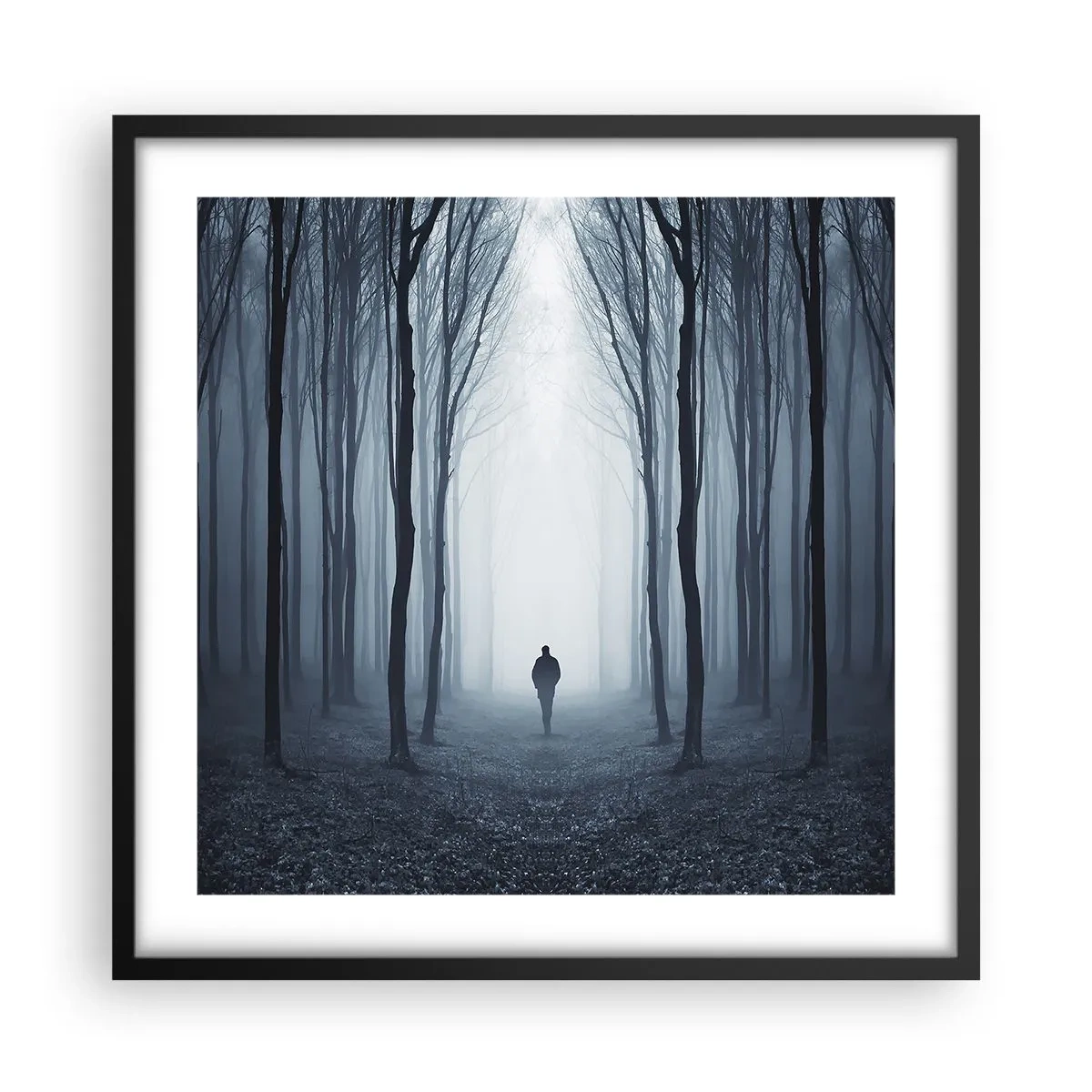 Póster en marco negro - Alto y claro - 50x50 cm