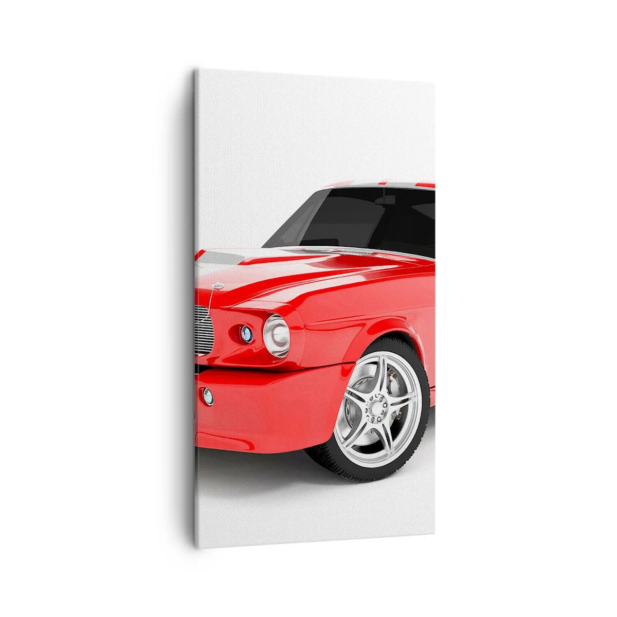 Cuadro sobre lienzo - Impresión de Imagen - Mustang veloz como el viento - 45x80 cm