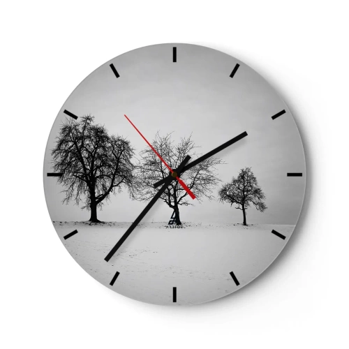 Reloj de pared - Reloj de vidrio - ¿Con qué sueñan? - 40x40 cm