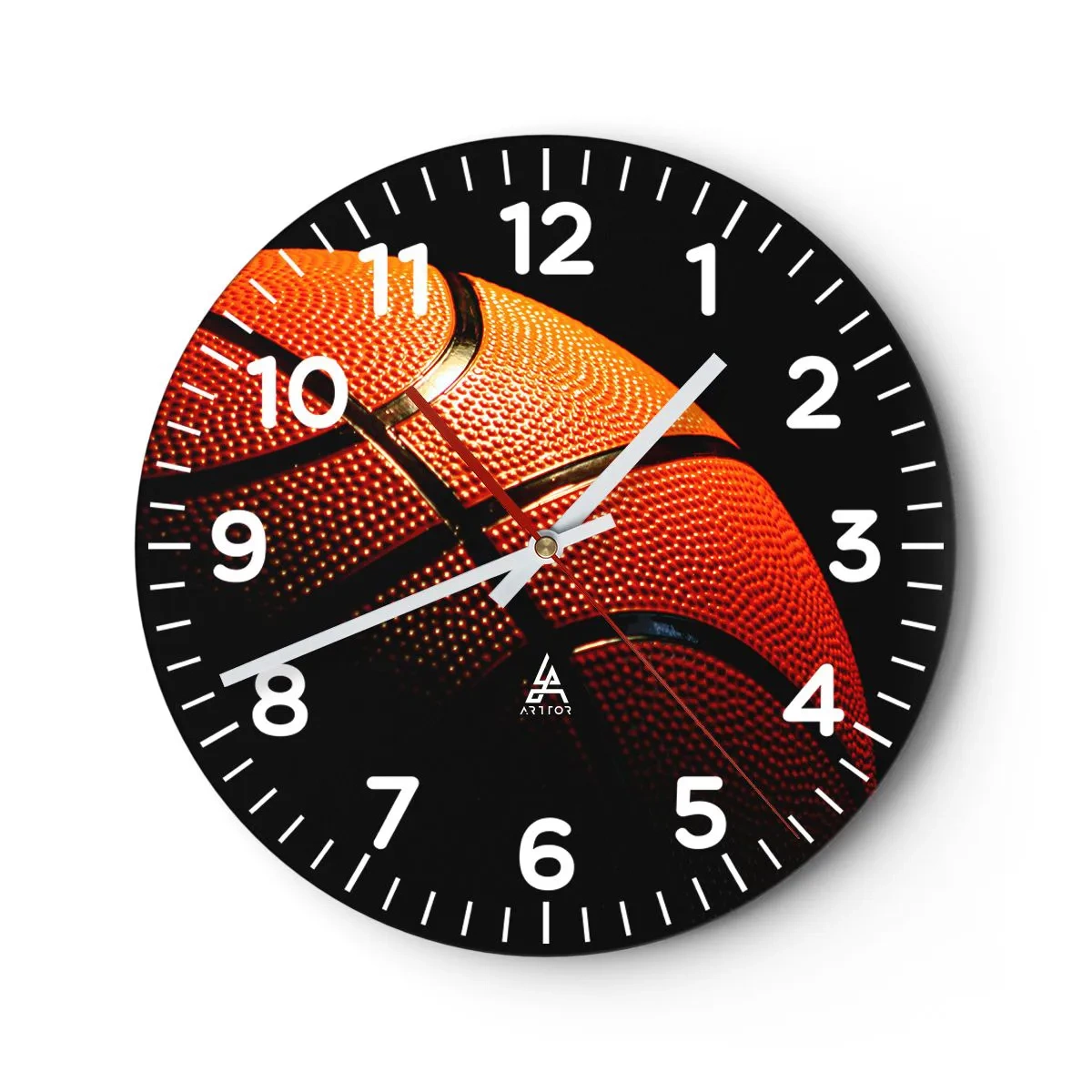 Reloj de pared - Reloj de vidrio - Hermoso como un planeta - 30x30 cm