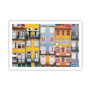 Póster - Los colores de la ciudad vieja - 91x61 cm