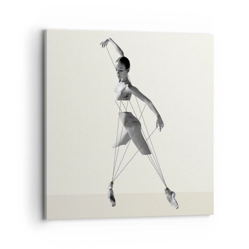 Cuadro sobre lienzo - Impresión de Imagen - Títere de sí misma - 70x70 cm