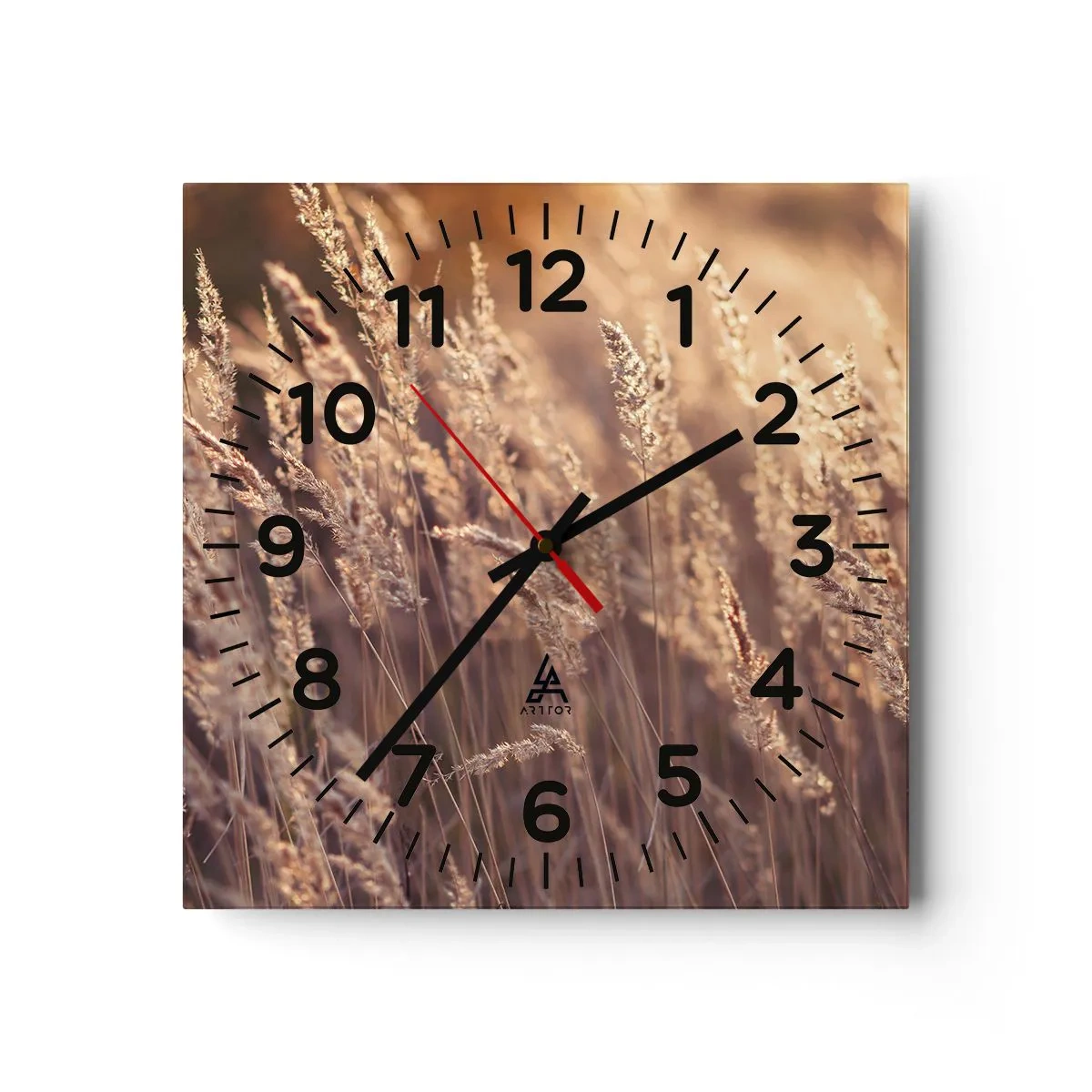 Reloj de pared - Reloj de vidrio - Listos para dar la bienvenida al otoño - 40x40 cm
