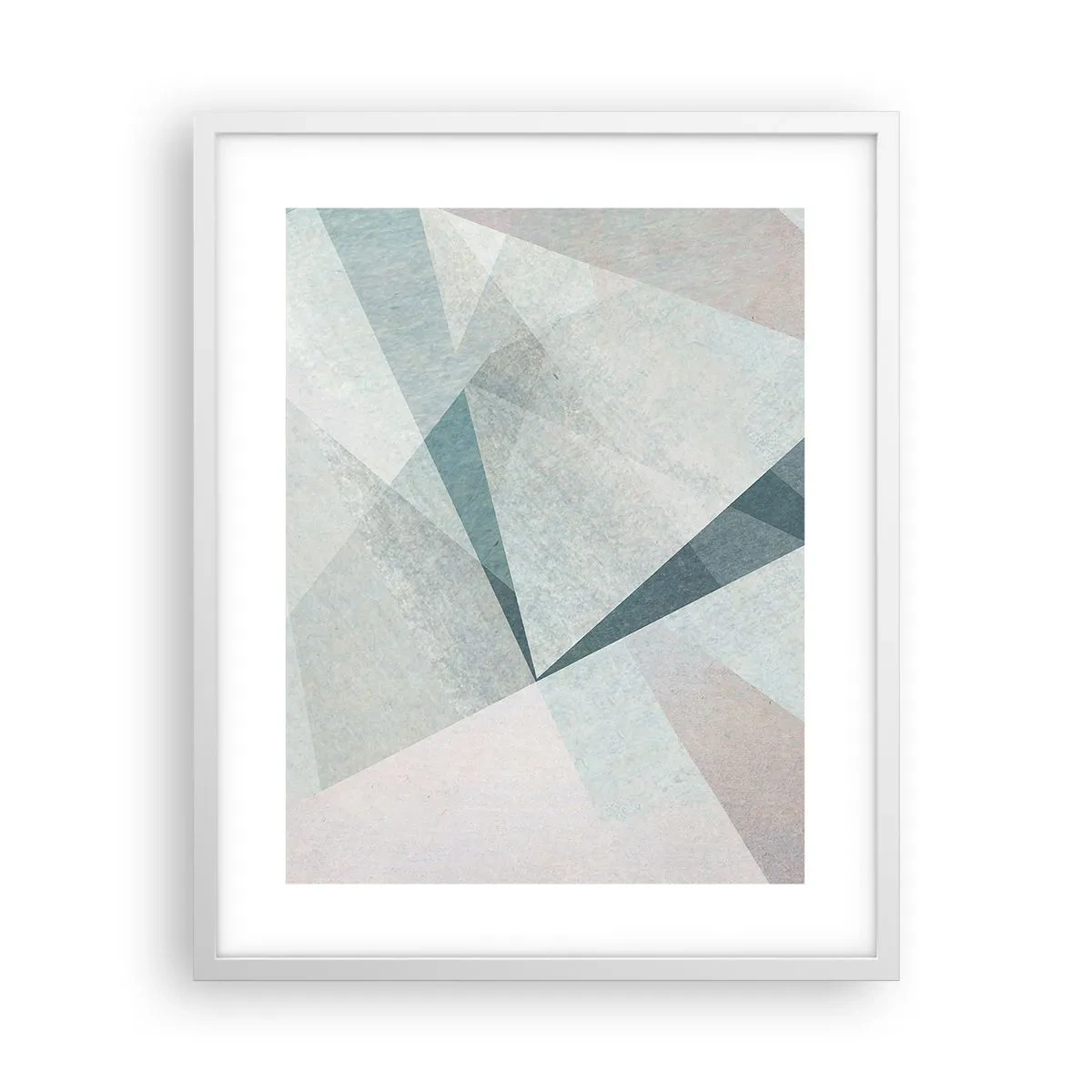 Póster en marco blanco - Tranquilo pero dinámico - 40x50 cm