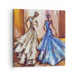Cuadro sobre lienzo - Impresión de Imagen - Un elegante dúo - 70x70 cm
