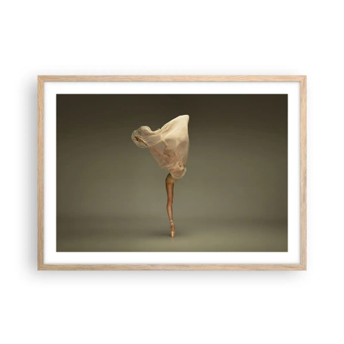 Póster en marco roble claro - A punto de volar - 70x50 cm