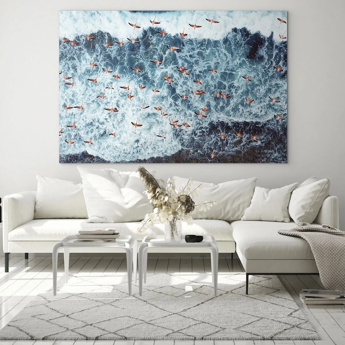 Cuadro sobre vidrio - Impresiones sobre Vidrio - Un desfile marítimo - 70x50 cm