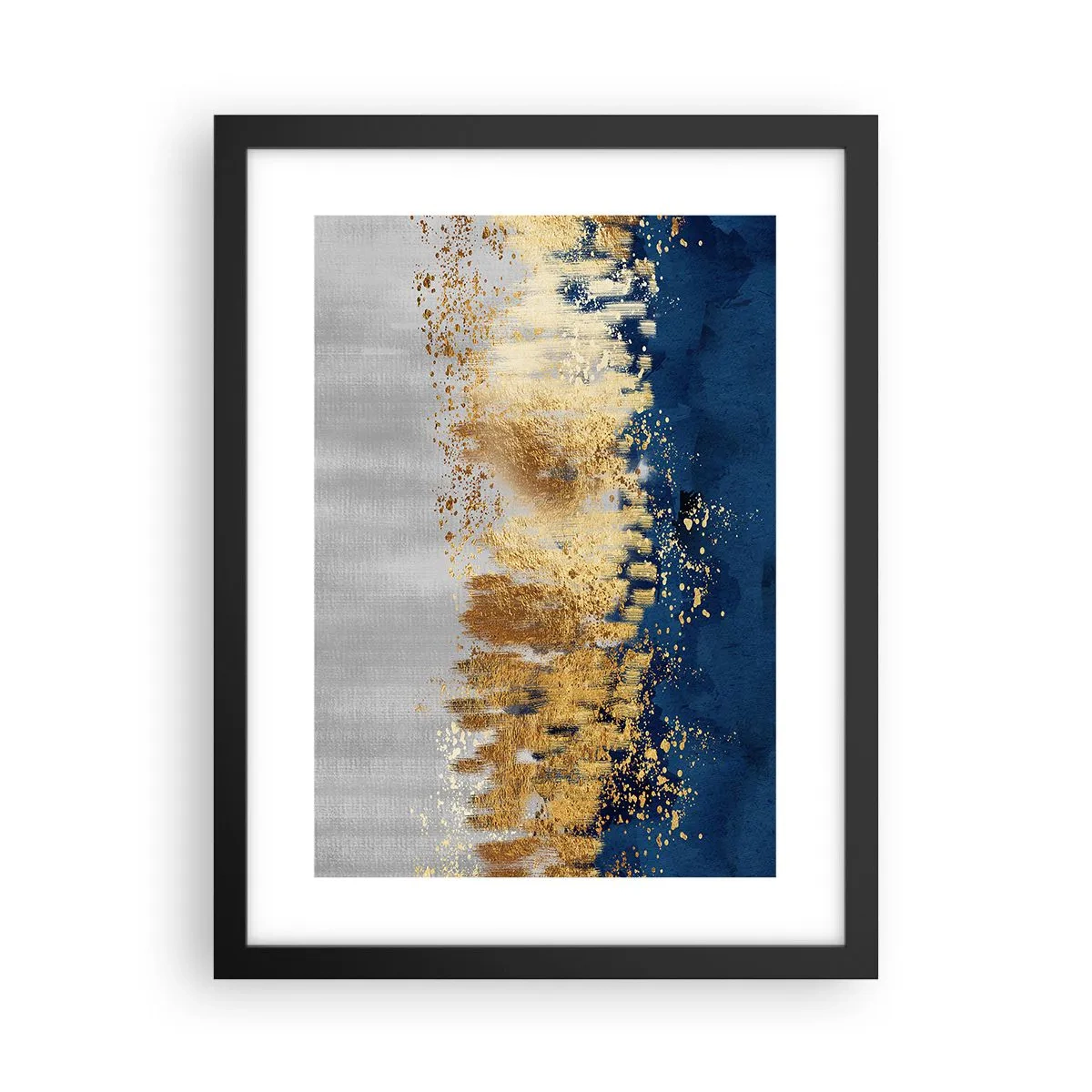 Póster en marco negro - Composición moderna con chispas - 30x40 cm