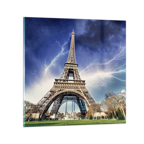 Cuadro sobre vidrio - Impresiones sobre Vidrio - Reina sobre las tormentas - 50x50 cm