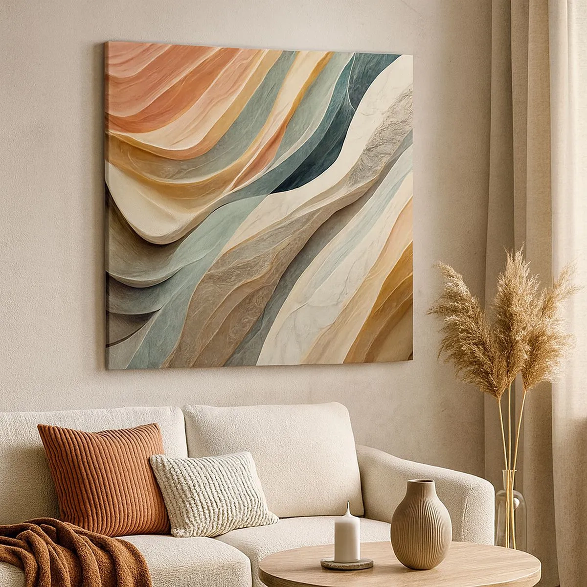 Cuadro sobre lienzo - Impresión de Imagen - Momentos previos al cambio - 30x30 cm