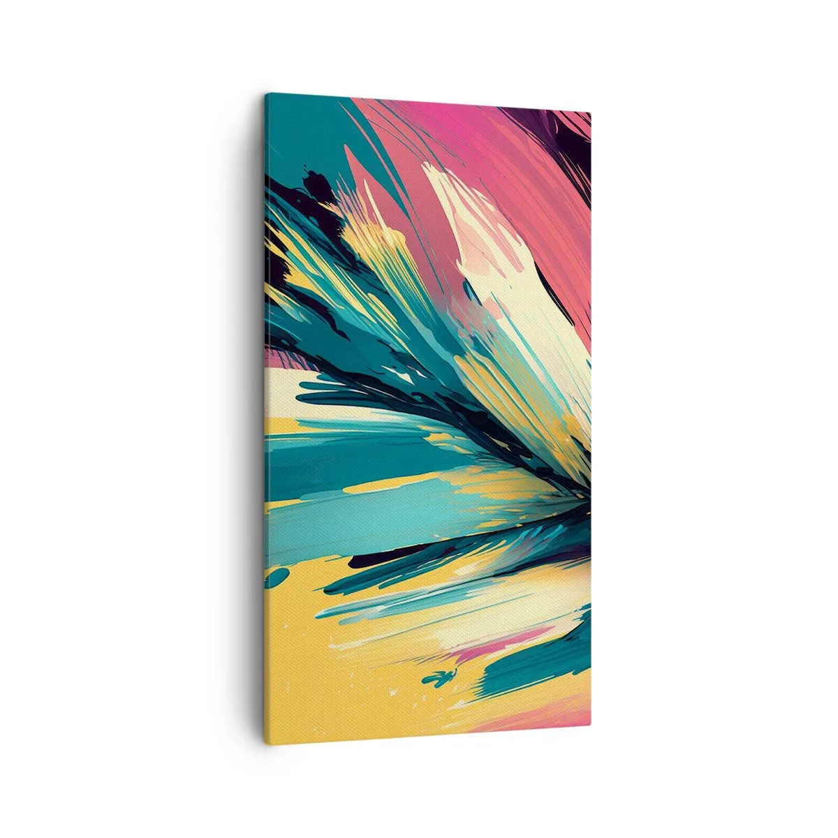Cuadro sobre lienzo - Impresión de Imagen - Composición - una explosión de alegría - 45x80 cm