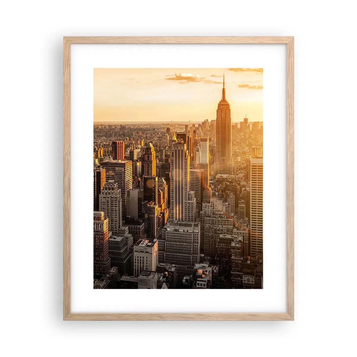 Póster en marco roble claro - Creciendo al sol - 40x50 cm
