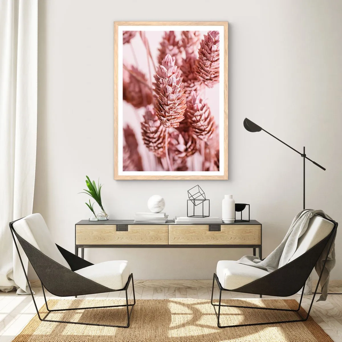 Póster en marco roble claro - Aparentemente discreto - 40x50 cm