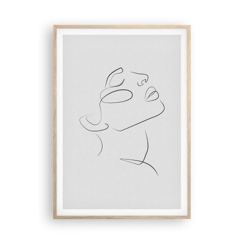 Póster en marco roble claro - Meandros de un sueño - 70x100 cm