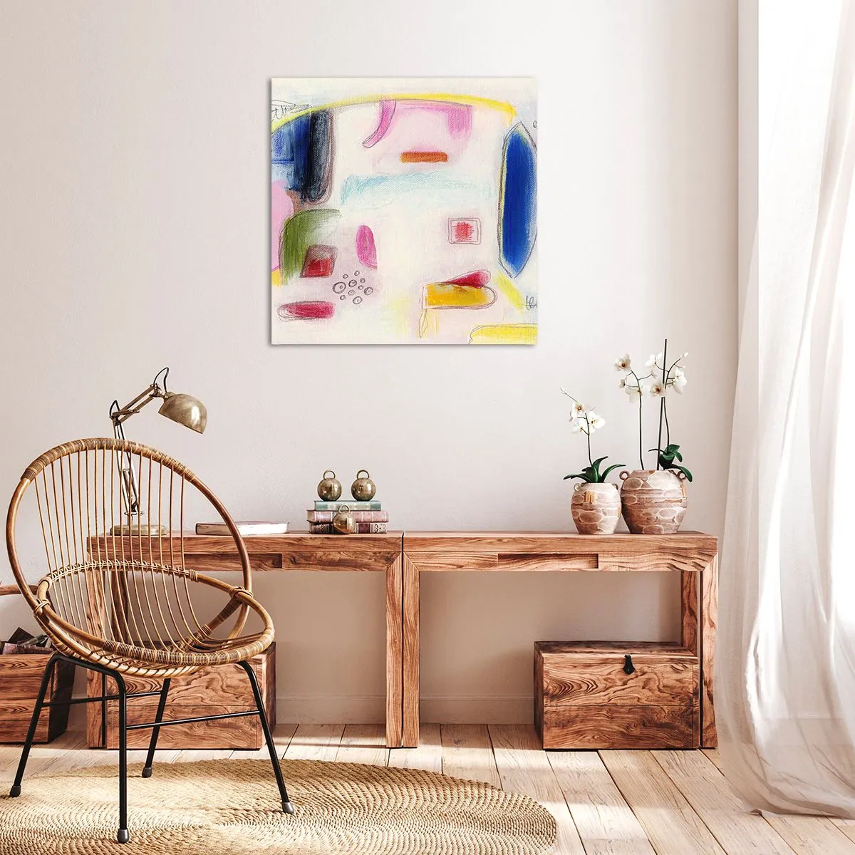 Cuadro sobre lienzo - Impresión de Imagen - Convexo, cóncavo, plano - 60x60 cm