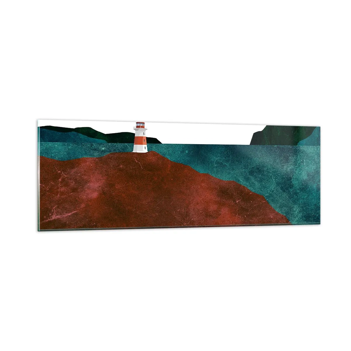 Cuadro sobre vidrio - Impresiones sobre Vidrio - Mirando al mar - 90x30 cm